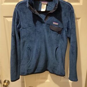 Patagonia Teal read tool snap pullover Fleece Jacket small